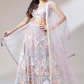 Multi-Sequins Work Net Lehenga for Party Wear