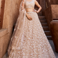 Designer Net Lehenga Choli with Sequin Embroidery and Coordinated Dupatta