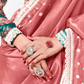 Elegant Tissue Saree with Sequins and Thread Embroidery Work