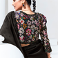 Elegant Tissue Saree with Sequins and Thread Embroidery Work