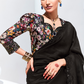 Elegant Tissue Saree with Sequins and Thread Embroidery Work