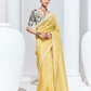 Elegant Tissue Saree with Sequins and Thread Embroidery Work