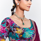 Elegant Tissue Saree with Sequins and Thread Embroidery Work