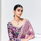 Elegant Tissue Saree with Sequins and Thread Embroidery Work
