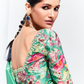 Elegant Tissue Saree with Sequins and Thread Embroidery Work