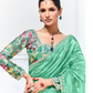 Elegant Tissue Saree with Sequins and Thread Embroidery Work