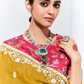 Elegant Tissue Saree with Sequins and Thread Embroidery Work