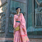 Kashneer Silk Organza Saree with Fine Handloom Weaving