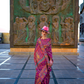 Kashneer Silk Organza Saree with Fine Handloom Weaving