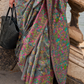 Organza Parsi Handloom Weaving Silk Saree with Delicate Heritage Detailing