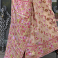 Organza Parsi Handloom Weaving Silk Saree with Delicate Heritage Detailing
