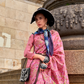 Organza Parsi Handloom Weaving Silk Saree with Delicate Heritage Detailing