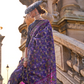 Organza Parsi Handloom Weaving Silk Saree with Delicate Heritage Detailing
