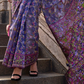Organza Parsi Handloom Weaving Silk Saree with Delicate Heritage Detailing