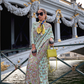 Organza Parsi Handloom Weaving Silk Saree with Delicate Heritage Detailing