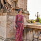Organza Parsi Handloom Weaving Silk Saree with Delicate Heritage Detailing
