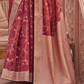 Organza Silk Saree with Jacquard Butti and Digital Print