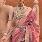 Organza Silk Saree with Jacquard Butti and Digital Print
