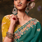Heavy Embroidered Designer Silk Saree for Elegant Occasions