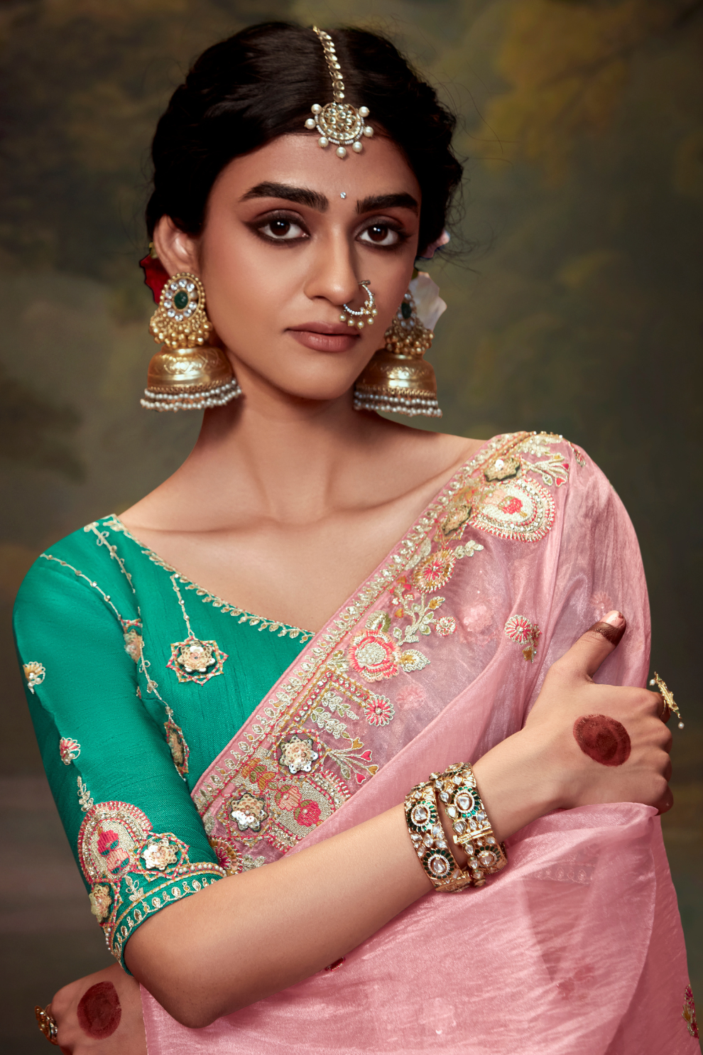 Heavy Embroidered Designer Silk Saree for Elegant Occasions