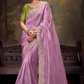 Heavy Embroidered Designer Silk Saree for Elegant Occasions