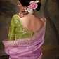 Heavy Embroidered Designer Silk Saree for Elegant Occasions