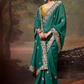 Heavy Embroidered Designer Silk Saree for Elegant Occasions