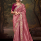 Heavy Embroidered Designer Silk Saree for Elegant Occasions