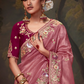 Heavy Embroidered Designer Silk Saree for Elegant Occasions