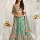 Designer Organza Embroidered Lehenga Choli with Glamorous Sequins