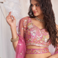 Designer Organza Embroidered Lehenga Choli with Glamorous Sequins