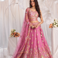 Designer Organza Embroidered Lehenga Choli with Glamorous Sequins
