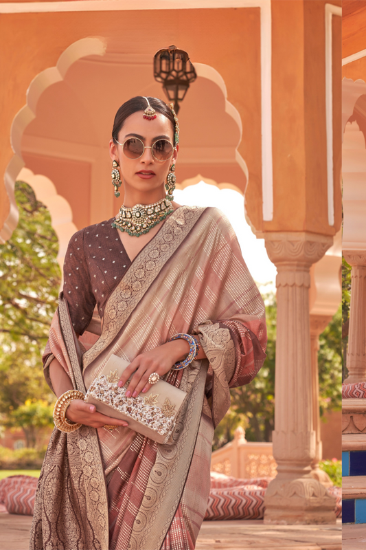 Traditional Saree Crafted in Polyester Viscose Silk Fabric