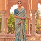 Traditional Saree Crafted in Polyester Viscose Silk Fabric