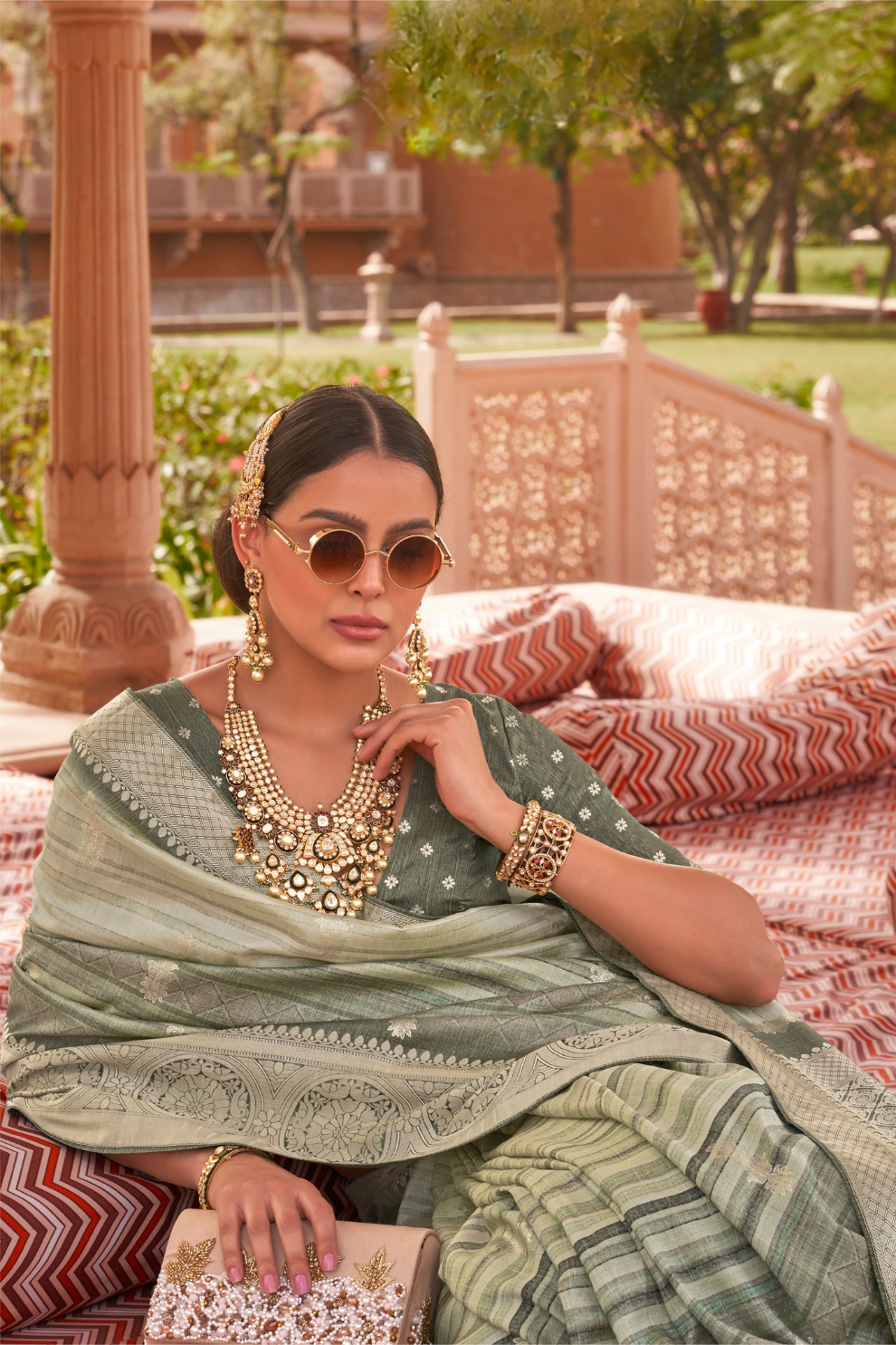Traditional Saree Crafted in Polyester Viscose Silk Fabric