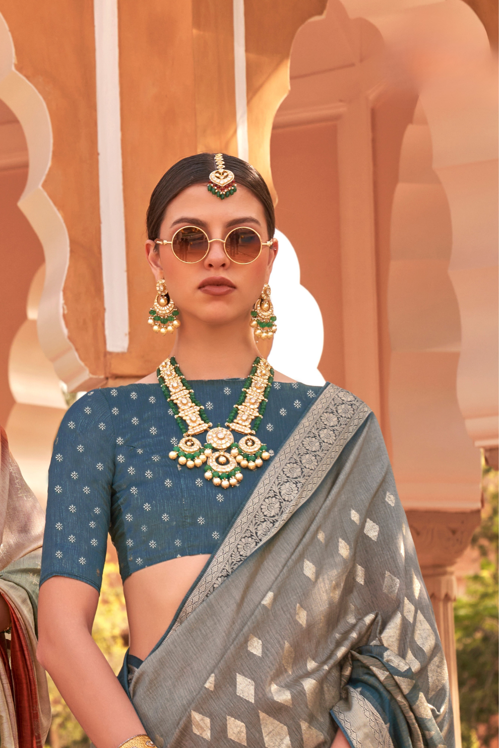 Traditional Saree Crafted in Polyester Viscose Silk Fabric