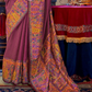 Elegant Printed Jamewar Saree – Blended Silk
