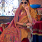 Elegant Printed Jamewar Saree – Blended Silk
