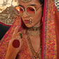 Elegant Printed Jamewar Saree – Blended Silk