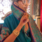 Elegant Printed Jamewar Saree – Blended Silk
