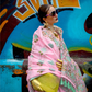 Parsi Weaving Handwoven Textured Silk Saree with Heritage Detailing