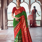 Dola Silk Saree with Ethnic Traditional  Patola Print Design