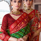 Dola Silk Saree with Ethnic Traditional  Patola Print Design