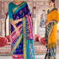Dola Silk Saree with Ethnic Traditional  Patola Print Design
