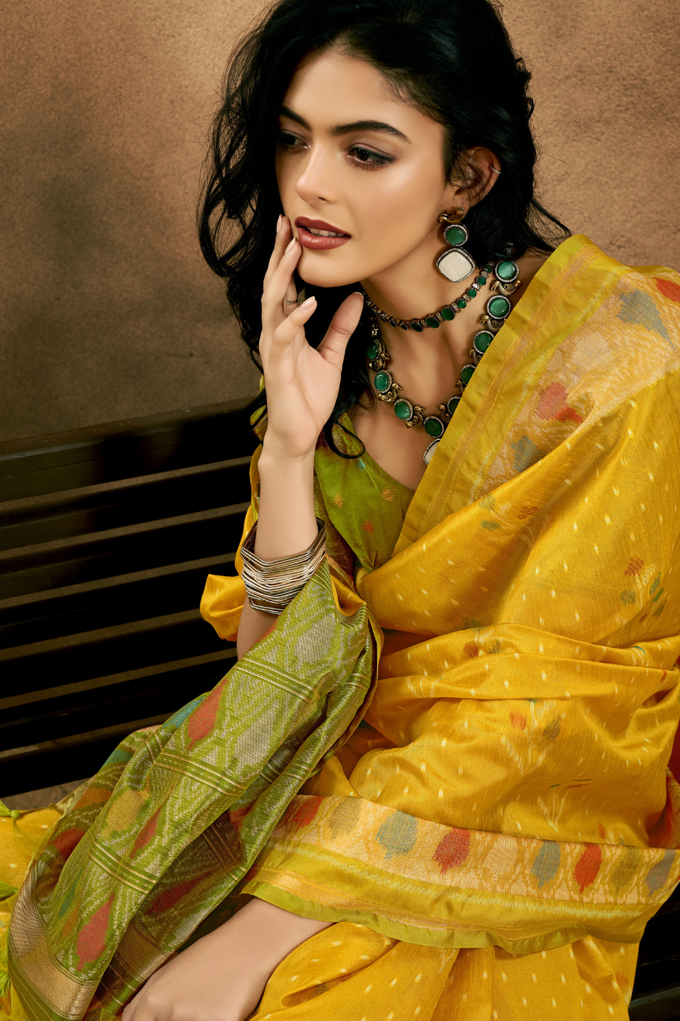 Regal Heritage Woven in Patola Handloom Silk Elegance