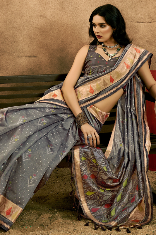 Regal Heritage Woven in Patola Handloom Silk Elegance