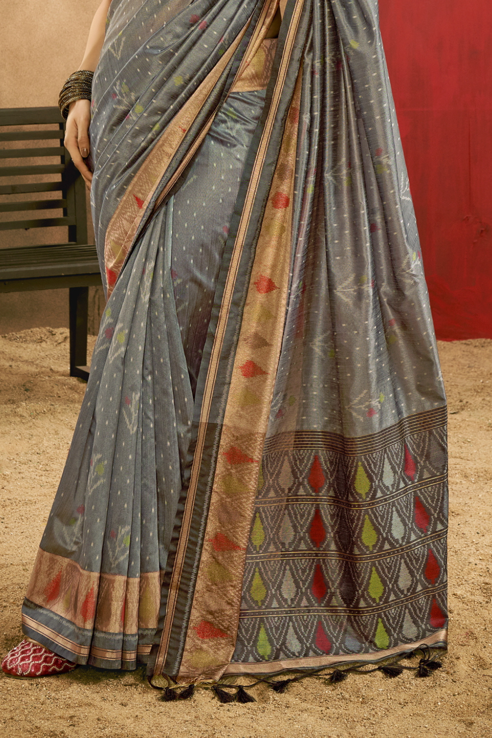 Regal Heritage Woven in Patola Handloom Silk Elegance