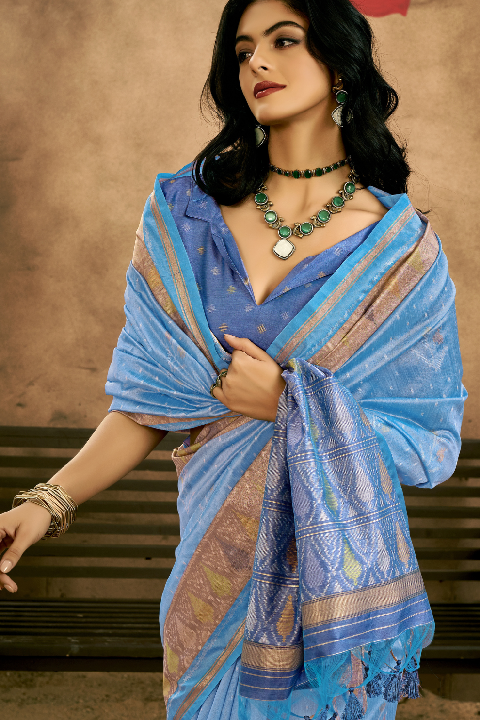 Regal Heritage Woven in Patola Handloom Silk Elegance