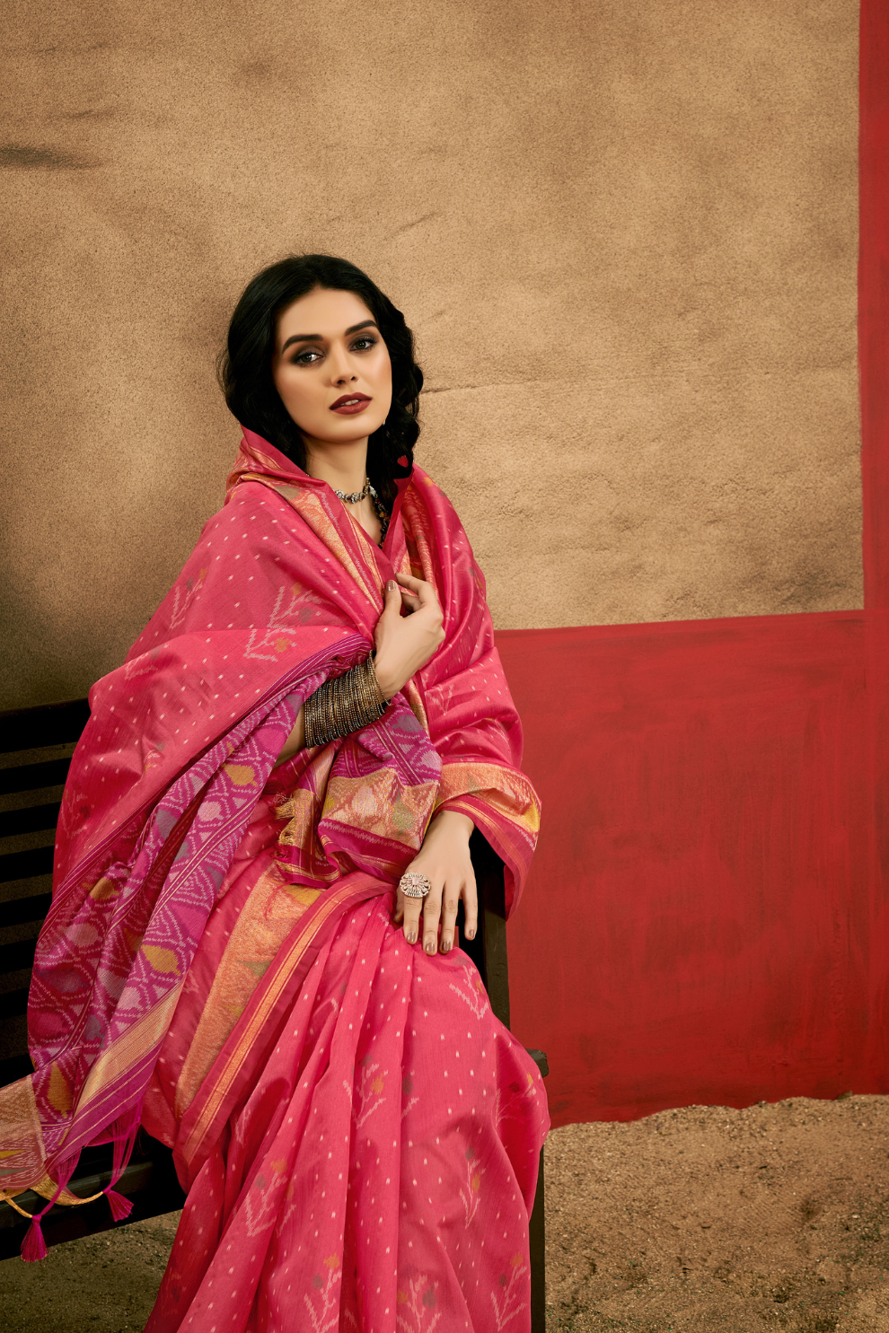 Regal Heritage Woven in Patola Handloom Silk Elegance