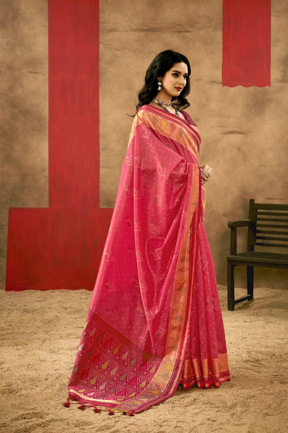 Regal Heritage Woven in Patola Handloom Silk Elegance